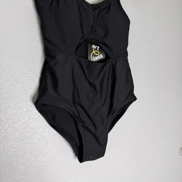New Art Class One Piece Swimsuit Girls Size Large (10/12) in Black - Picture 5 of 8
